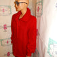 Vintage Red Sweater Coat Size L