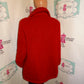 Vintage Red Sweater Coat Size L