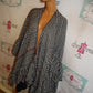 Torrd  Black/White Ruffle Poncho Size 1 Size Fits All