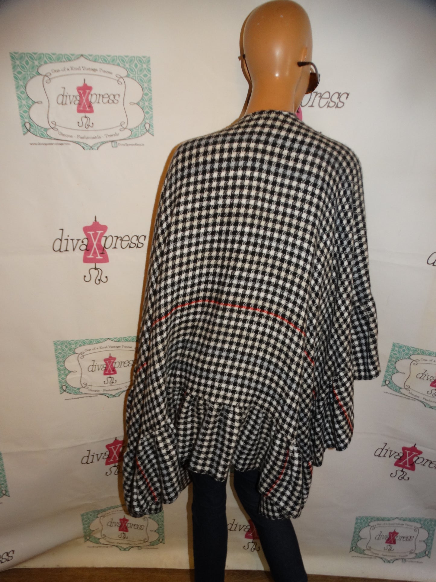 Torrd  Black/White Ruffle Poncho Size 1 Size Fits All