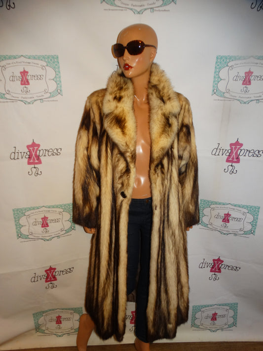 Vintage Lazare  Fur Mink  Scandinavian Fur Coat Size XL