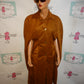 Vintage Anthony Richards Tan/Brown Poncho Size 1x