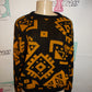 Vintage Black/Mustard Yellow Sweater Size M