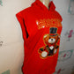 Moschino Red Teddy Bear Short Sleeve Sweat Shirt Size L