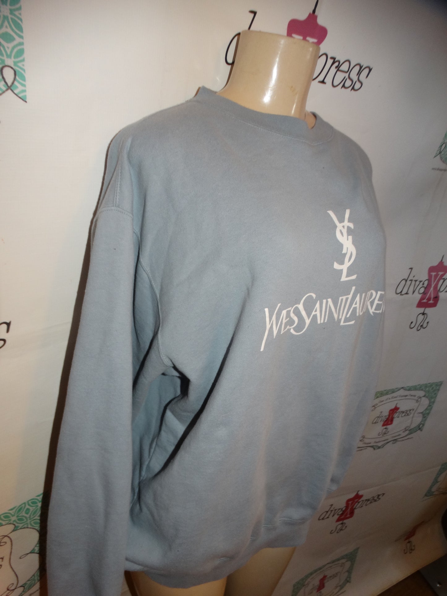 Blue/White Sweat Shirt Size  1x