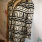 Vintage Maggie London Black/Cream Throw Size M