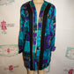 Vintage Ultra Dress Purple/Turquoise Throw Size XL