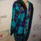 Vintage Ultra Dress Purple/Turquoise Throw Size XL