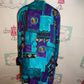 Vintage Ultra Dress Purple/Turquoise Throw Size XL