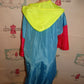 Blue/Neon yellow/Pink Dress Size L