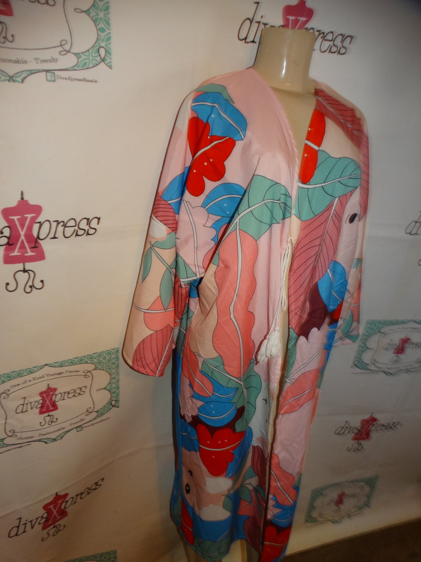 Pink Colorful Duster Size XL