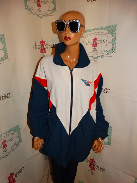 Vintage Jeb Go Blue Valovine Bomber Jacket Size 3x