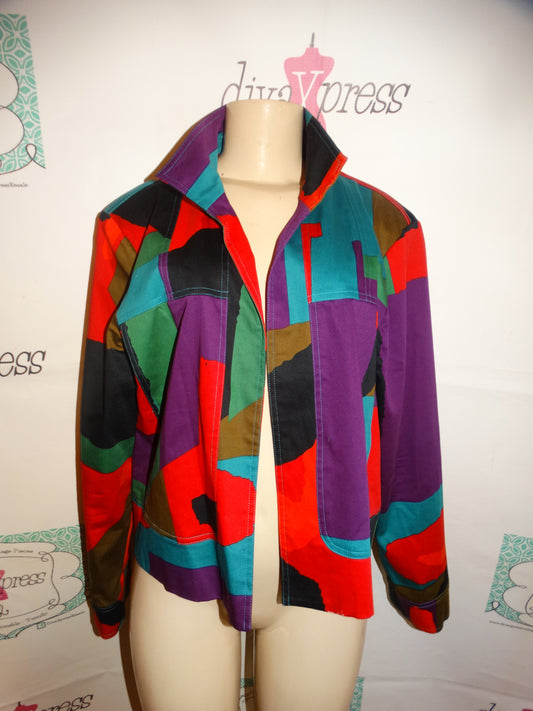 Vintage Transitions Colorful Jacket Size XL