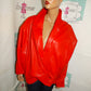 Vintage Red Leather Jacket Size 1x