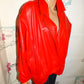 Vintage Red Leather Jacket Size 1x