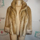 Vintage Faux Fur Poncho Size L-1x