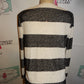 Vintage St John Black/White Stripe Sweater Cardigan Size L