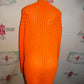 Neon Orange Sweater Throw Size 1x