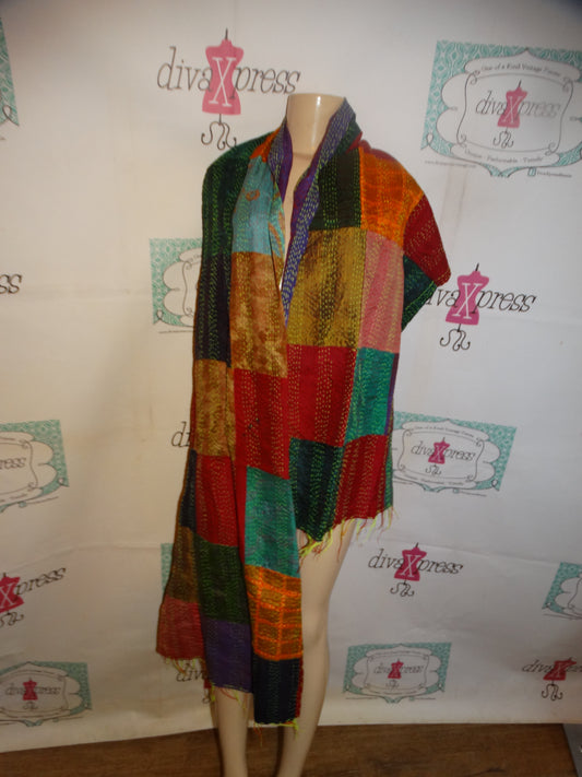 Vintage Colorful XL Scarf