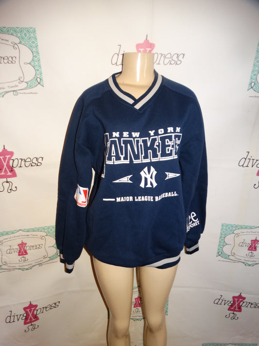 Blue NY Yankees Sweat Shirt Size XL