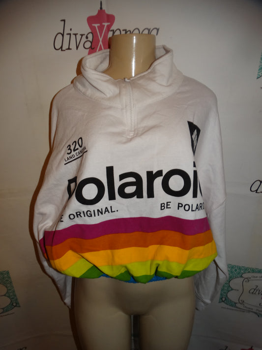 Polaroid White Sweat Shirt  Top Size XL