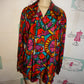 Vintage Christie Jill Colorful Blouse Size 2x