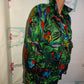 Vintage Lillie Rubin Green Parrot Jacket Size L
