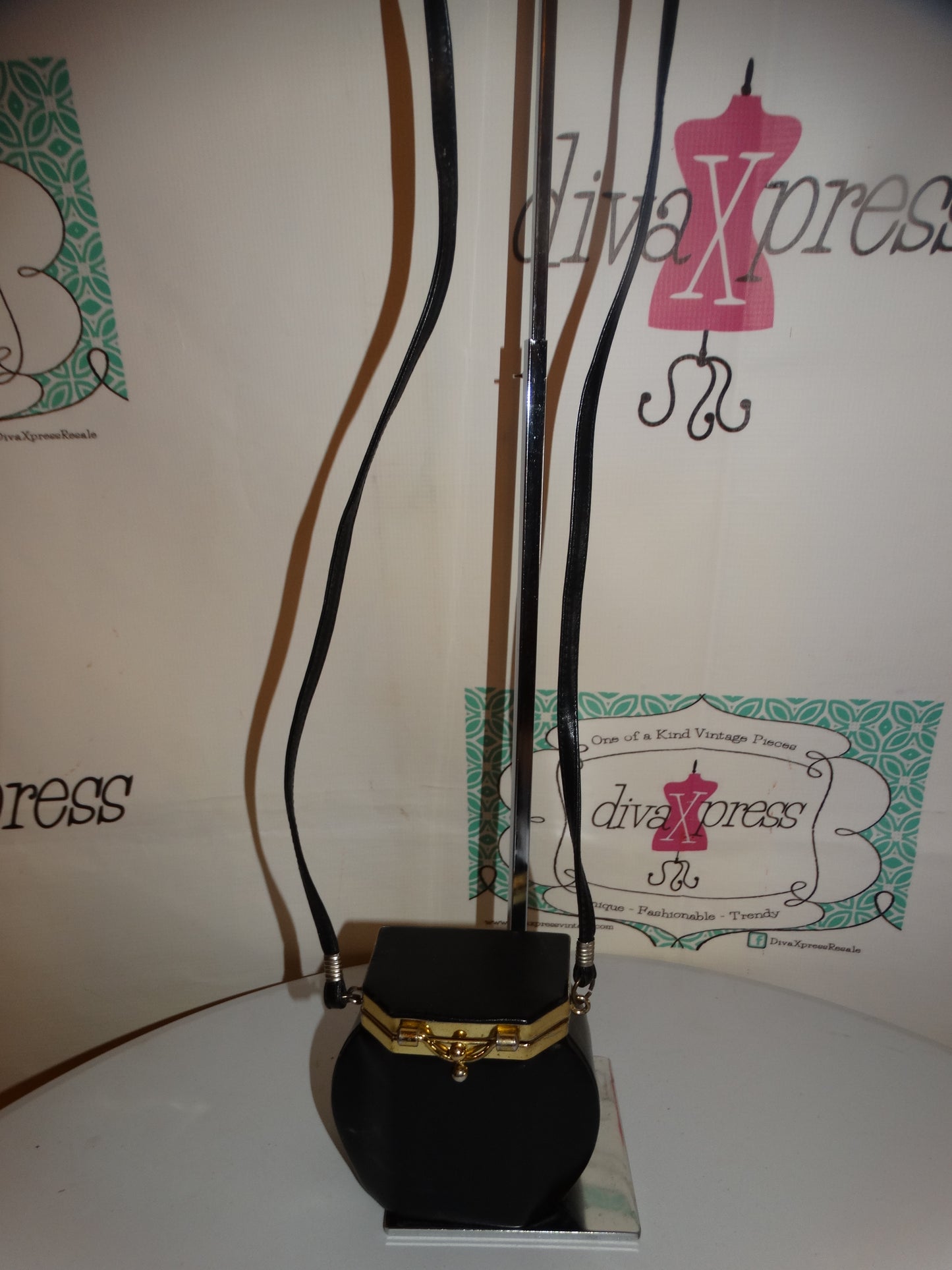 Vintage Black Box Purse Size S