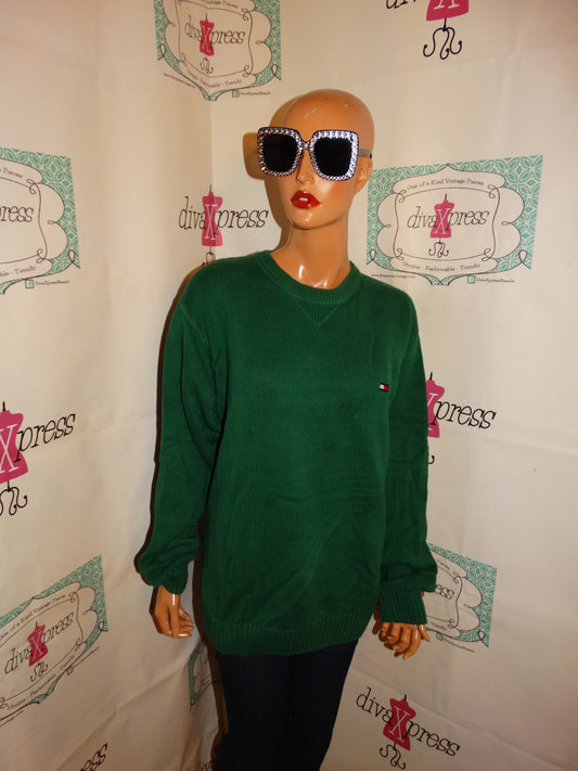 Vintage Tommy Hilfiger Green Sweater Size L-XL