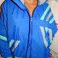 Vintage LA Blue/GReen Bomber Jacket Size L