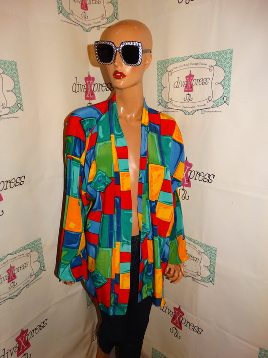 Vintage Peter Popovitch Colorful Throw Size XL