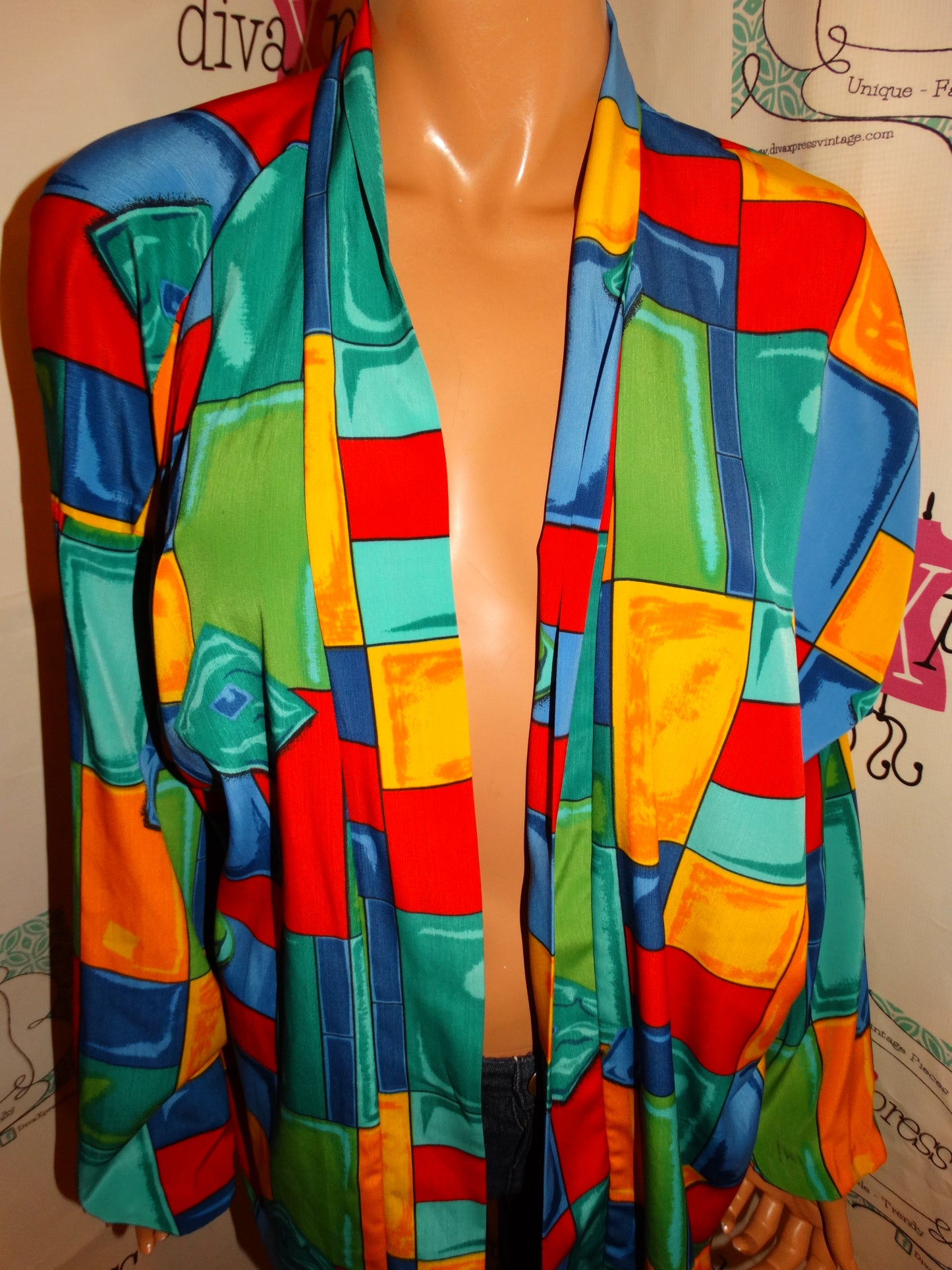 Vintage Peter Popovitch Colorful Throw Size XL