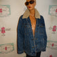Vintage LEE Jean Jacket Coat Size 1x