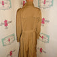 Vintage Tan  Plaid Print Coat Size L