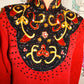 Vintage Eminment Red Heavy Sequins Sweater Size L