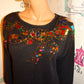 Vintage Trimmings Black Sequins Sweater Size 1x