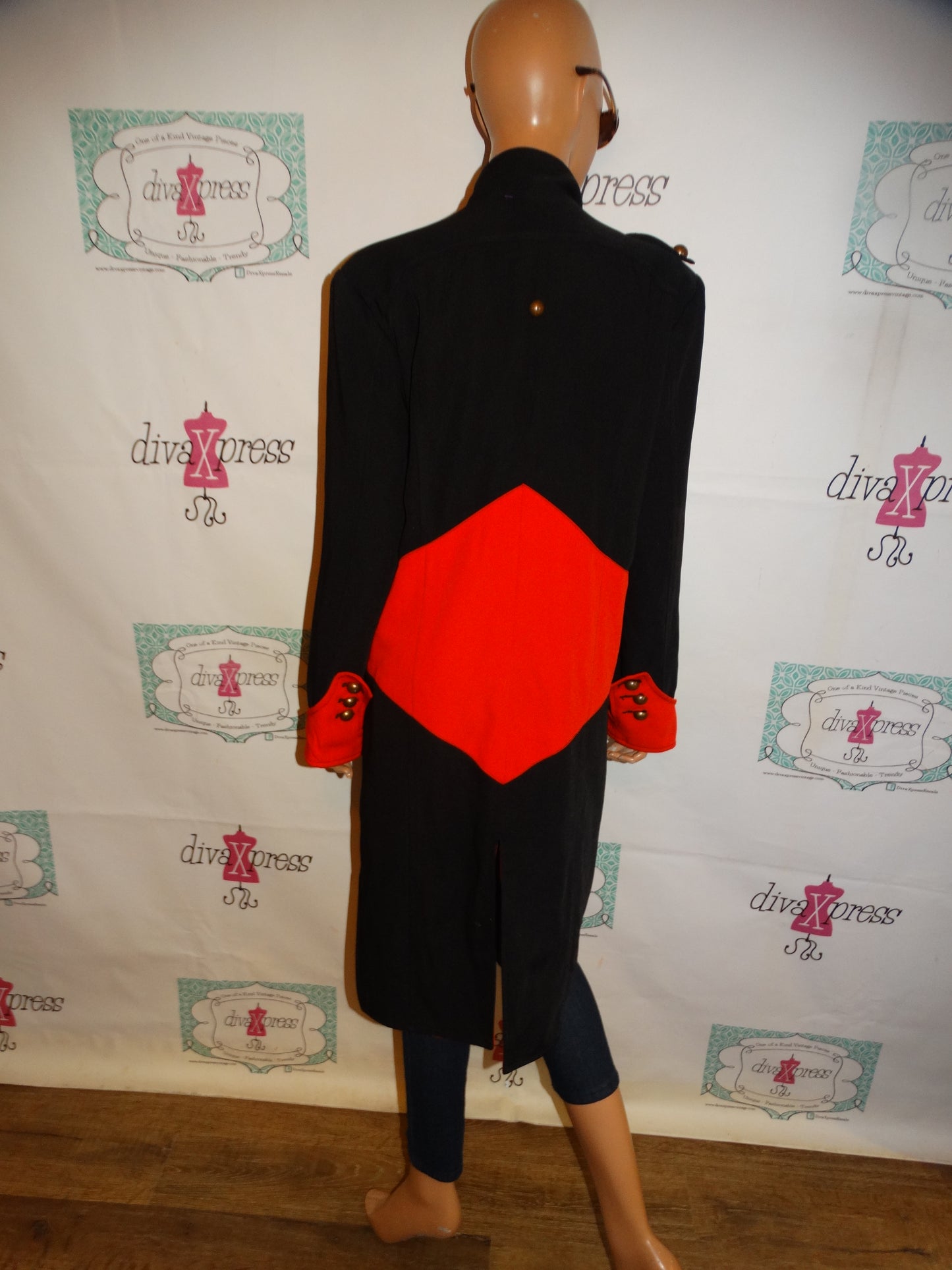 Red/Black Tuxedo Blazer Size XL