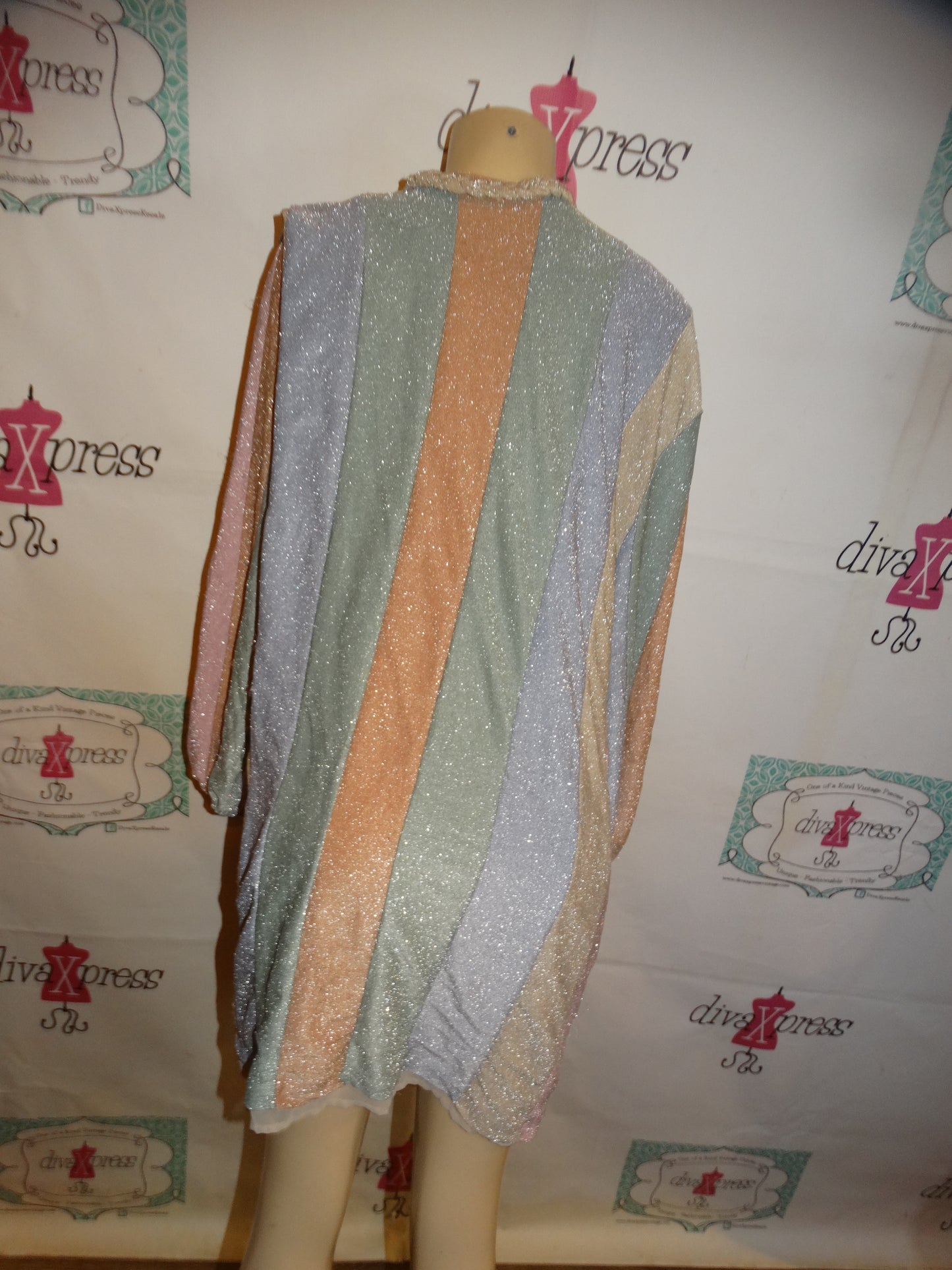 Vintage Storia Shimmer Colorful Throw Size L