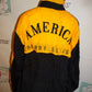 Vintage Perry Ellis Black/Yellow Bomber Jacket Size L