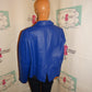 Vintage Jessica London Blue Leather Jacket Size 1x