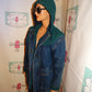 Vintage Julia Michaels Blue Jean Coat Size XL