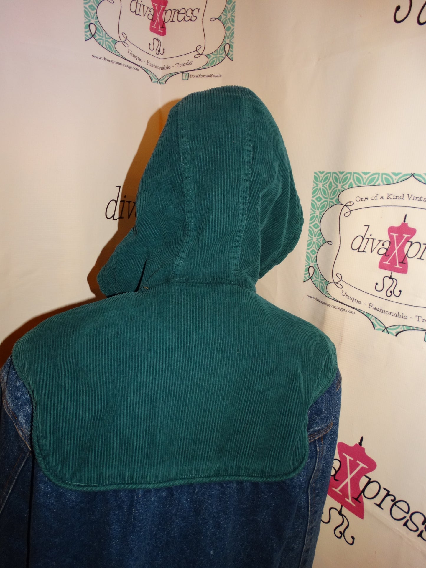 Vintage Julia Michaels Blue Jean Coat Size XL