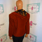 Vintage LianDou Brown Plaid Hooded Jacket Size S