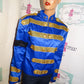 Vintage Royal Blue/Gold Marching Band Style Jacket Size M