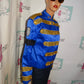 Vintage Royal Blue/Gold Marching Band Style Jacket Size M
