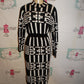 Vintage Black/White Dress Size L