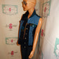 Vintage Susan Bristol Blue Jean Vest Size L