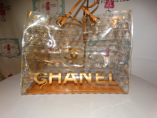 Vintage Clear CC  XL Tote