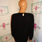 Vintage Segue Black Sequins Sweater Size M