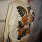 Vintage Adolofo Cream LAdy Sweatshirt Size M